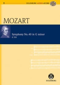 Mozart: Symphony No. 40 G minor KV 550 (Study Score + CD) published by Eulenburg